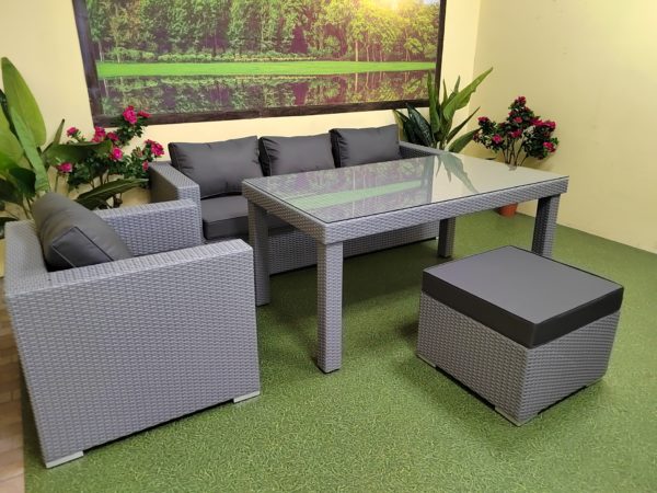 Eldorado grey Лаунж группа из ротанга фабрика SDORF