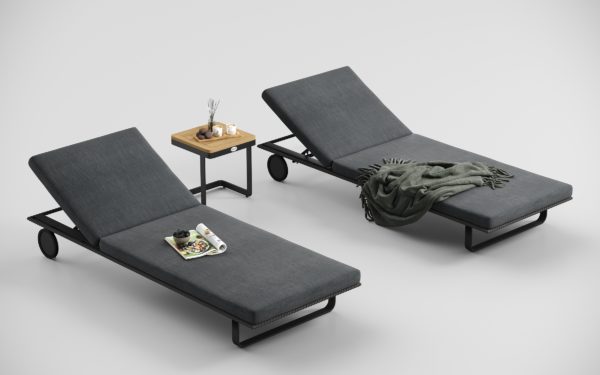 --Шезлонг из алюминий Premium Hacienda
