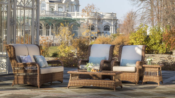 Кресло Ebony из искусственного ротанга лаунж — Skyline Design