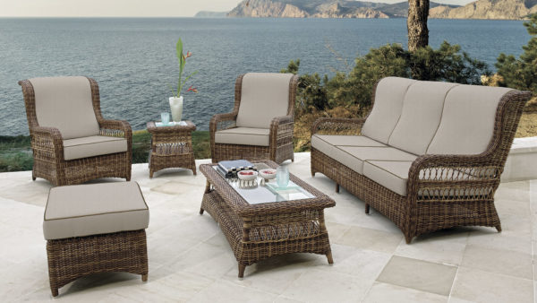 Кресло Ebony из искусственного ротанга лаунж — Skyline Design