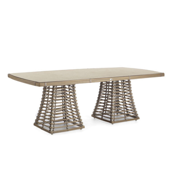 Плетеная мебель «RUBY» dining set 220 + 6 — Skyline Design