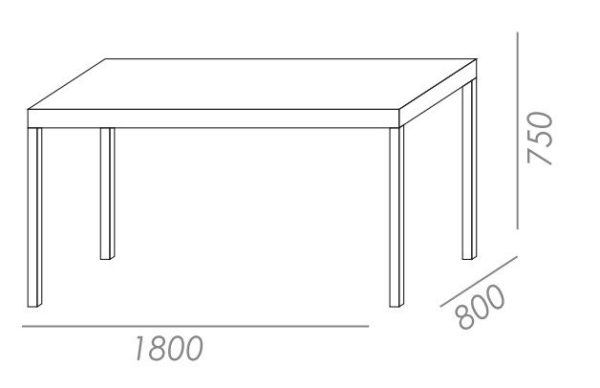 Стол плетеный обеденный Dove 180cm