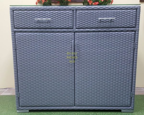Комод плетеный “Rotang-Kitchen” grey-