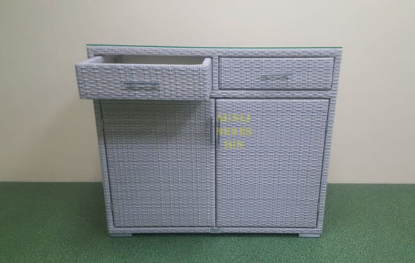 Комод плетеный “Rotang-Kitchen” ligth grey