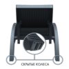 Шезлонг пластиковый с матрасом GS 1009 (Fiji)