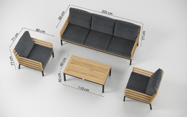 лаунж зона Premium PatioCalma long-
