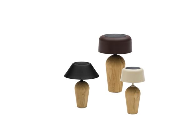 Kiruna (Bottle Teak S Cap), светильник антрацит, алюминий тик