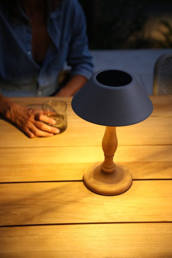 Kiruna (Classic Teak S Cap), светильник антрацит, алюминий тик